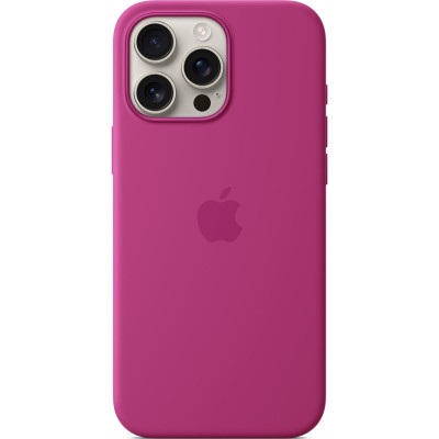 Чохол-накладка Apple Silicone Case with MagSafe для Apple iPhone 16 Pro Max Fuchsia (MYYX3)