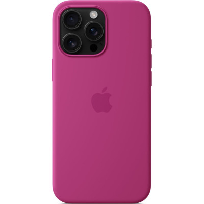 Чохол-накладка Apple Silicone Case with MagSafe для Apple iPhone 16 Pro Max Fuchsia (MYYX3)