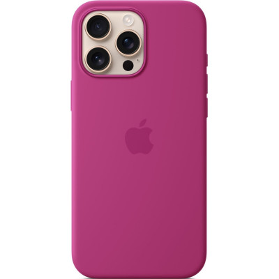 Чохол-накладка Apple Silicone Case with MagSafe для Apple iPhone 16 Pro Max Fuchsia (MYYX3)