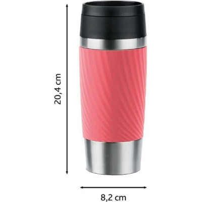 Термочашка Tefal Travel Mug Classic Twist 360 мл Coral (N2024410) Термочашка Tefal Travel Mug Classic Twist 360 мл Coral (N2024410)