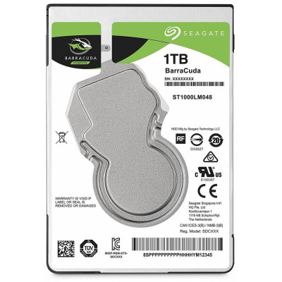 Накопичувач HDD 2.5" SATA 1.0TB Seagate BarraCuda 5400rpm 128MB (ST1000LM048) Накопичувач HDD 2.5" SATA 1.0TB Seagate BarraCuda 5400rpm 128MB (ST1000LM048)