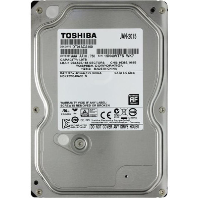Накопичувач HDD SATA 1.0TB Toshiba7200rpm 32MB (DT01ACA100)_Refurbished