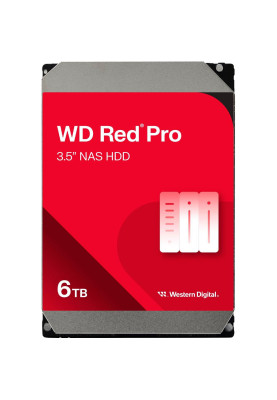 Накопичувач HDD SATA 6.0TB WD Red Pro NAS 7200rpm 256MB (WD6005FFBX)