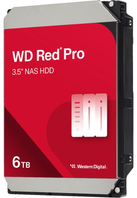 Накопичувач HDD SATA 6.0TB WD Red Pro NAS 7200rpm 256MB (WD6005FFBX)