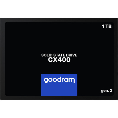 Накопичувач SSD 2ТB Goodram CX400 Gen.2 2.5" SATAIII 3D TLC (SSDPR-CX400-02T-G2) Накопичувач SSD 2ТB Goodram CX400 Gen.2 2.5" SATAIII 3D TLC (SSDPR-CX400-02T-G2)