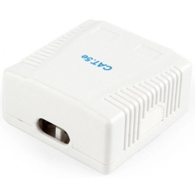 Розетка Cablexpert (NCAC-2U5E-01) 2хRJ-45, Cat5Е, зовнішня, біла Розетка Cablexpert (NCAC-2U5E-01) 2хRJ-45, Cat5Е, зовнішня, біла