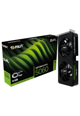 Відеокарта GF RTX 5060 8GB GDDR7 Dual OC Palit (NE75060S19P1-GB2063D)