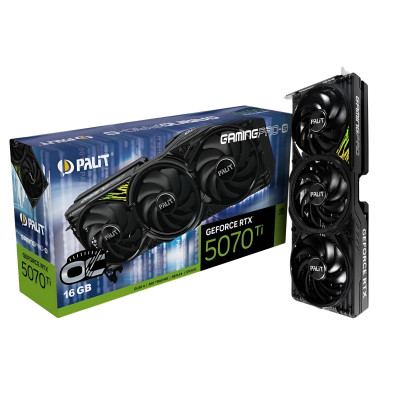 Відеокарта GF RTX 5070 Ti 16GB GDDR7 GamingPro-S OC Palit (NE7507TS19T2-GB2031U) Відеокарта GF RTX 5070 Ti 16GB GDDR7 GamingPro-S OC Palit (NE7507TS19T2-GB2031U)