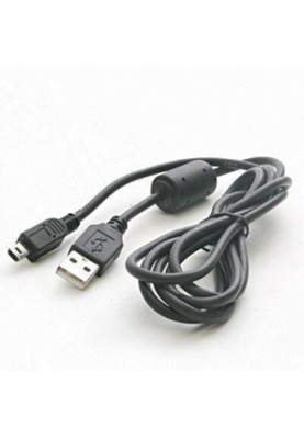Кабель Atcom USB - mini USB V 2.0 (M/M), (5 pin), ферит, 0.8 м, чорний (3793)
