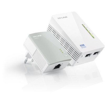 Комплект адаптерів для створення мережі Ethernet на основі електромережі TL-WPA4220KIT (500Mbps, Wifi)