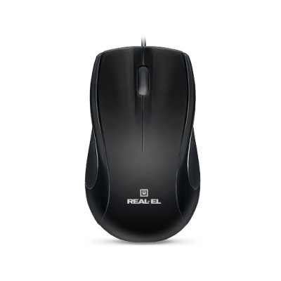 Мишка REAL-EL RM-250 Black USB+PS/2