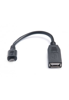 Кабель REAL-EL USB - micro USB V 2.0 (F/M), 0.1 м, чорний (EL123500014)