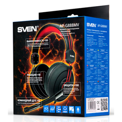 Гарнітура Sven AP-G886MV  Black-Red