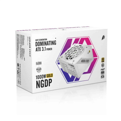 Блок живлення 1stPlayer HA-1000BA4 1000W White (NGDP-GLD-1000-WH-EU) Блок живлення 1stPlayer HA-1000BA4 1000W White (NGDP-GLD-1000-WH-EU)