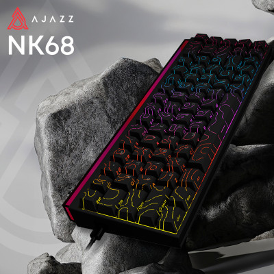 Клавіатура Ajazz NK68 Red Switch Black USB-C (NK68-R-S-B) Клавіатура Ajazz NK68 Red Switch Black USB-C (NK68-R-S-B)
