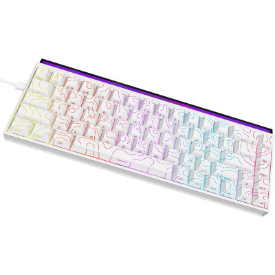 Клавіатура Ajazz NK68 Red Switch White USB-C (NK68-R-S-W) Клавіатура Ajazz NK68 Red Switch White USB-C (NK68-R-S-W)