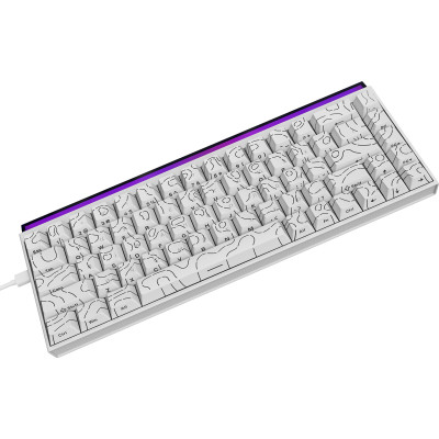 Клавіатура Ajazz NK68 Red Switch White USB-C (NK68-R-S-W) Клавіатура Ajazz NK68 Red Switch White USB-C (NK68-R-S-W)