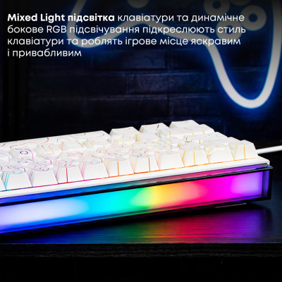 Клавіатура Ajazz NK68 Red Switch White USB-C (NK68-R-S-W) Клавіатура Ajazz NK68 Red Switch White USB-C (NK68-R-S-W)