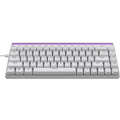 Клавіатура Ajazz NK68 Red Switch White USB-C (NK68-R-W)