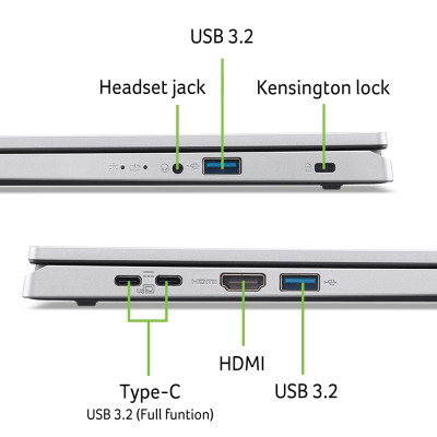 Ноутбук Acer Aspire Go 15 AG15-21P (NX.J8TEU.008) Silver