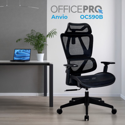 Крісло офісне OfficePro Anvio OC590B Крісло офісне OfficePro Anvio OC590B