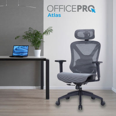 Крісло офісне OfficePro Atlas OC630-B-DG-DG Black/Dark Gray