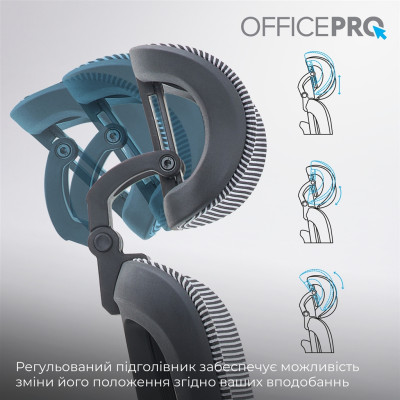 Крісло офісне Officepro Skyline OC680-B-G-G Black/Grey Крісло офісне Officepro Skyline OC680-B-G-G Black/Grey