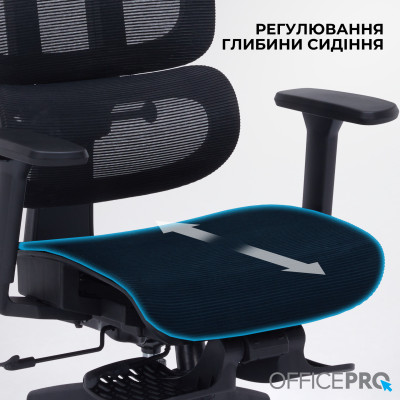 Крісло офісне Officepro Skyline Footrest Black (OC750-B-B-B) Крісло офісне Officepro Skyline Footrest Black (OC750-B-B-B)