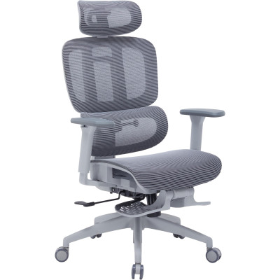 Крісло офісне Officepro Skyline Footrest Gray/Dark Gray (OC750-G-DG-DG) Крісло офісне Officepro Skyline Footrest Gray/Dark Gray (OC750-G-DG-DG)