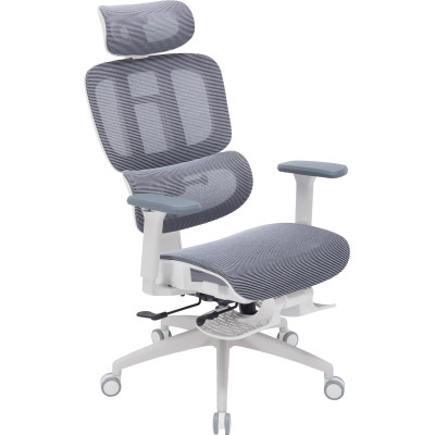 Крісло офісне Officepro Skyline Footrest White/Dark Gray (OC750-W-DG-DG) Крісло офісне Officepro Skyline Footrest White/Dark Gray (OC750-W-DG-DG)