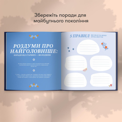 Книга спогадів Orner Історії найкращого тата, темно-синій (orner-3500) Книга спогадів Orner Історії найкращого тата, темно-синій (orner-3500)