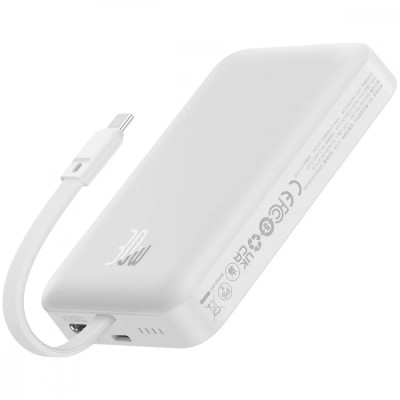 Універсальна мобільна батарея Baseus Magnetic Mini 10000mAh, 30W White (P1002210B223-00) Універсальна мобільна батарея Baseus Magnetic Mini 10000mAh, 30W White (P1002210B223-00)