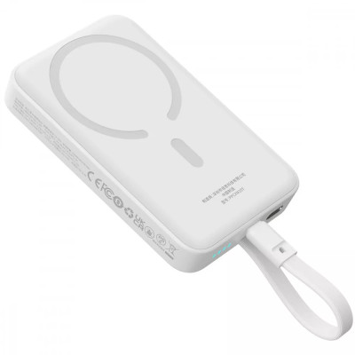 Універсальна мобільна батарея Baseus Magnetic Mini 10000mAh, 30W White (P1002210B223-00) Універсальна мобільна батарея Baseus Magnetic Mini 10000mAh, 30W White (P1002210B223-00)