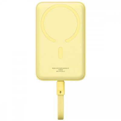 Універсальна мобільна батарея Baseus Magnetic Mini 10000mAh, 30W Yellow (P1002210BY23-00)