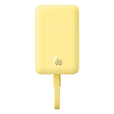 Універсальна мобільна батарея Baseus Magnetic Mini 10000mAh, 30W Yellow (P1002210BY23-00) Універсальна мобільна батарея Baseus Magnetic Mini 10000mAh, 30W Yellow (P1002210BY23-00)