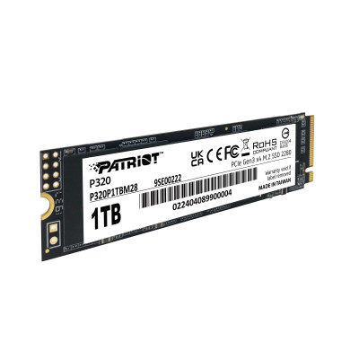 Накопичувач SSD 1TB Patriot P320 M.2 2280 PCIe 3.0 x4 NVMe TLC (P320P1TBM28) Накопичувач SSD 1TB Patriot P320 M.2 2280 PCIe 3.0 x4 NVMe TLC (P320P1TBM28)