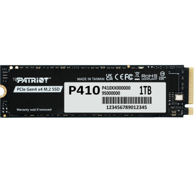 Накопичувач SSD 1TB Patriot P410 M.2 2280 PCIe NVMe 4.0 x4 TLC (P410P1TBM28H)