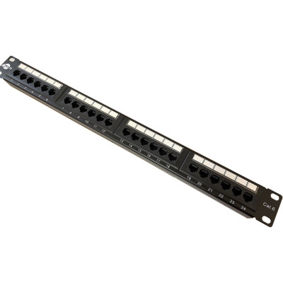 Патч-панель ATcom P6024 19" 24хRJ-45 UTP 1U cat.6 Патч-панель ATcom P6024 19" 24хRJ-45 UTP 1U cat.6
