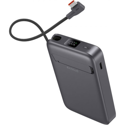 Універсальна мобільна батарея Proove OverPower 35W 10000mAh Qi2 Gray (PBOP35012105)