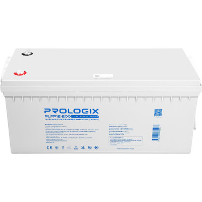 Акумуляторна батарея Prologix 12.8V 200AH 2560Wh (PLFP12-200) LiFePO4 Акумуляторна батарея Prologix 12.8V 200AH 2560Wh (PLFP12-200) LiFePO4