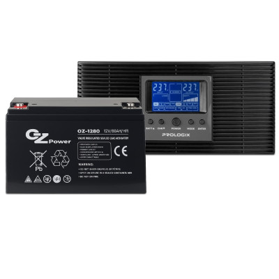 Комплект резервного живлення Prologix 800 (PLP800XL) + АКБ OZ12V080 12V 80AH, AGM