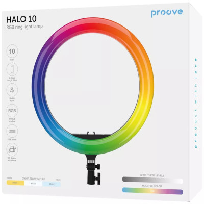 Кільцева LED-лампа Proove Halo 10 RGB White Кільцева LED-лампа Proove Halo 10 RGB White