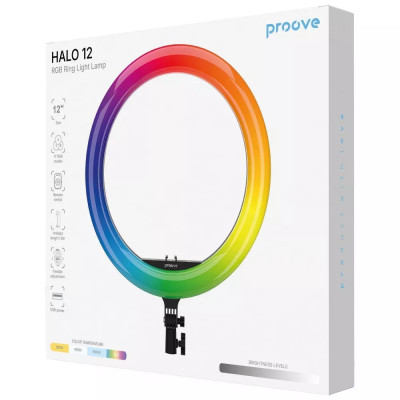 Кільцева LED-лампа Proove Halo 12 RGB White Кільцева LED-лампа Proove Halo 12 RGB White