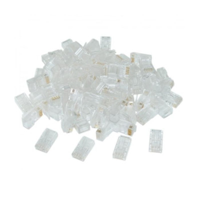 Конектор RJ 45 Cablexpert (PLUG3UP6/50) із позолоченими контактами (50 шт/уп)