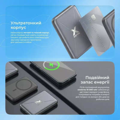 Універсальна мобільна батарея Proove X-Core 22.5W 10000mAh Sky Blue (PNXC22010008) Універсальна мобільна батарея Proove X-Core 22.5W 10000mAh Sky Blue (PNXC22010008)