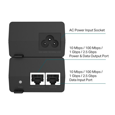 Інжектор 2,5G PoE+ TP-Link POE260S