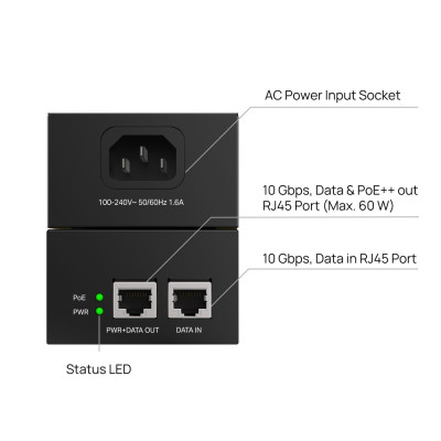 Інжектор PoE TP-Link Omada POE370S