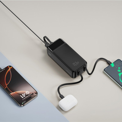 Універсальна мобільна батарея XO PR276 30000mAh 22.5W Black