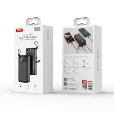 Універсальна мобільна батарея XO PR280 30000mAh 10W Black