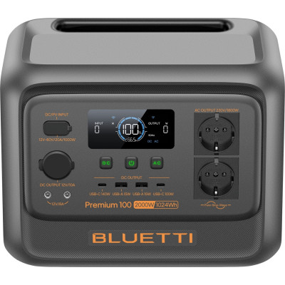 Зарядна станція Bluetti Premium 100 V2, 2000W, 1024Wh Зарядна станція Bluetti Premium 100 V2, 2000W, 1024Wh